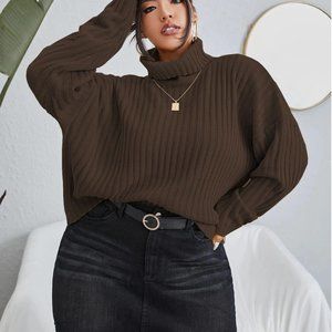 Chunky Chocolate Turtleneck